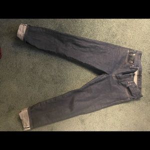 Uniqlo selvedge blue indigo denim. High quality Japanese denim